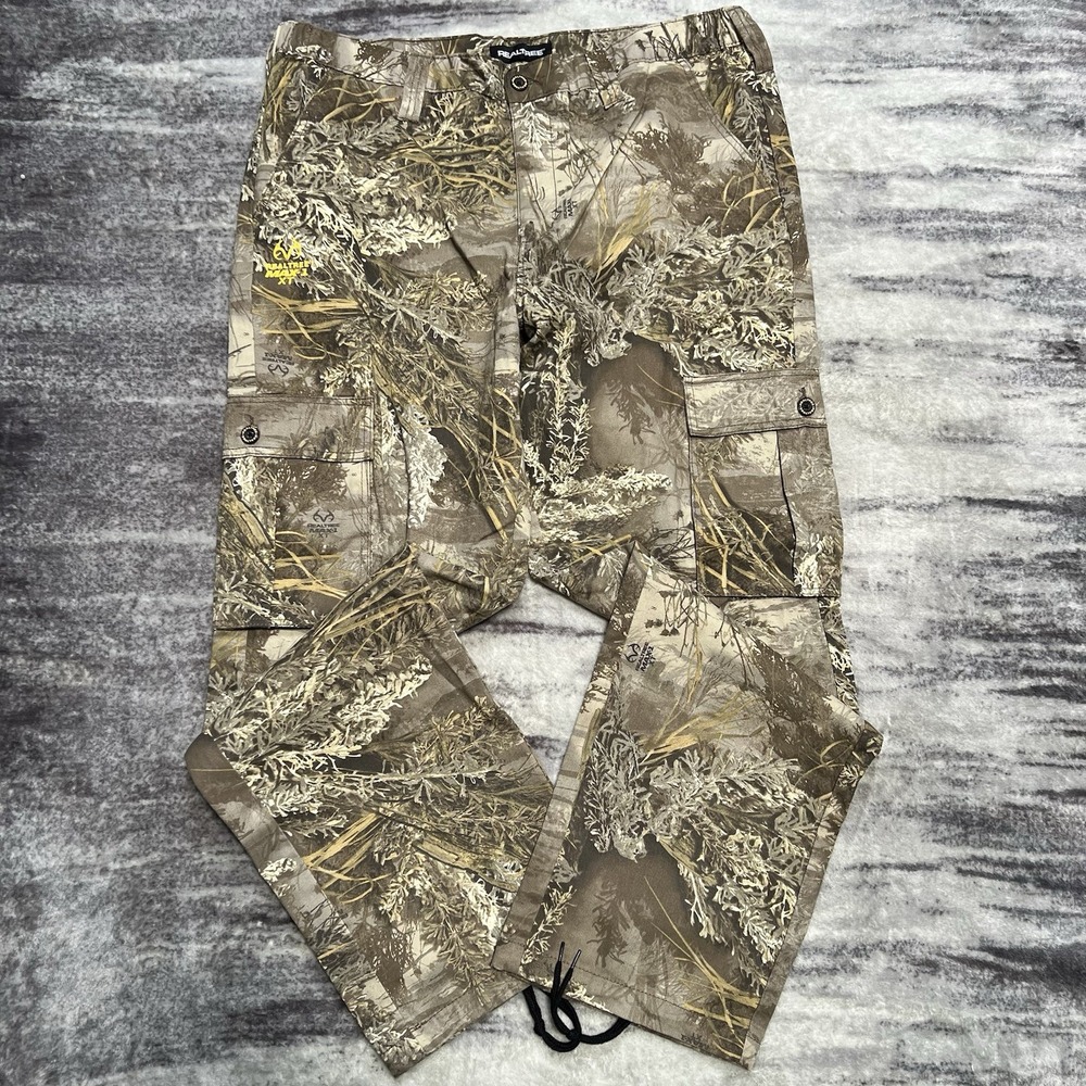 Realtree Pants Mens 36-38 L Max-1 XT Camouflage Cargo Camo Hunting Outdoor